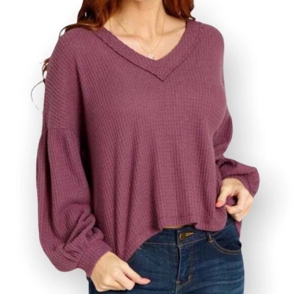 Altar'd State Sweaters - Altar’d State Plum Sweater